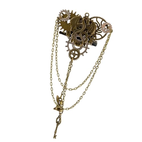 Ausrüstung Dargon Hanging Kette Brosche Anzug Pin Hemd Studs Revers Accessoires Frauen Männer Quasten Spins Schmuck von SELVFZ