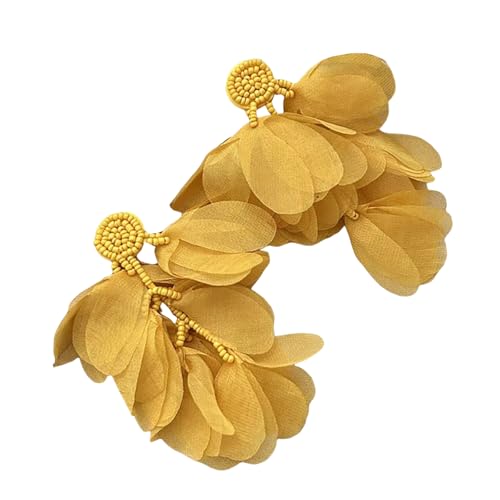 Aussage Perlen Chiffons Dangle Ohrringe Retro Modeaccessoires Hochzeit Schmuck Trendy Damen Accessoire von SELVFZ