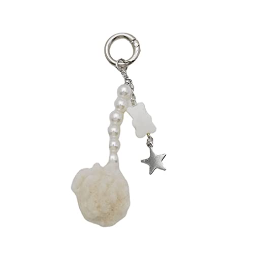 Bear Bowknot Keychain Kinder Geschenktüte Dekoration Plüsch Tierheizt Keychain Rucksack Charm Zeug Plüsch Spielzeug Niedliche Plüsch Schlüsselbund Für Rucksäcke Frauen Tragen Schlüsselbund Anhänger von SELVFZ