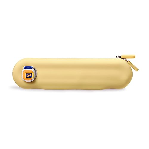 Bleistiftbeutel Multifunktionales Silikongehäuse Reißverschluss Beutel Make Up Netter Cartoon Stifthalter Stationäre Vorräte Süßes Cartoon Stifthalter Silikon Hülle Reißverschluss Make Up von SELVFZ