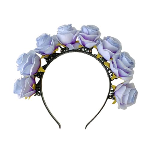 Brautgirlanden Blumen Haar Hoop Hochzeit Stirnband Strand Kranz Haarband Mädchen Haar Accessoire Frauen Kopfschmuck Haar Kopfschmuck von SELVFZ