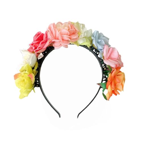 Brautgirlanden Blumen Haar Hoop Hochzeit Stirnband Strand Kranz Haarband Mädchen Haar Accessoire Frauen Kopfschmuck Haar Kopfschmuck von SELVFZ