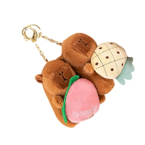 Charm Elegant Schöne Capybaras Kostüm Keyring Robustes Plüsch Schlüsselhalter Accessoire Für Modische Frauen Enthusiasten von SELVFZ