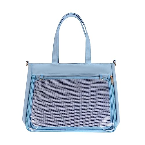 Damen Clear Crossbody Bag Tasche Girl School Bag Dame Umhängetasche Süße Ita Bag Jk Handtasche Anime Satchels von SELVFZ
