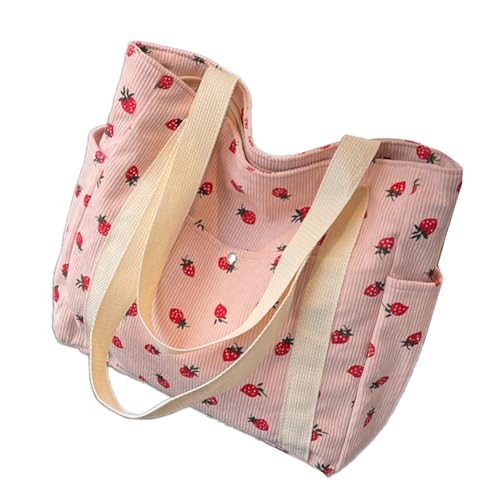 Damen Große Kapazität Umhängetasche Pendeltasche Lässig Unterarm Erdbeer Achsel Mehrstags Multi Pockets Handtaschen Geldbeutel Frauen Achselhöhle Handtasche All Matching Schultertasche Achselstoffe von SELVFZ