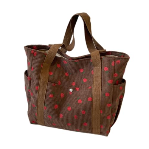 Damen Große Kapazität Umhängetasche Pendeltasche Lässig Unterarm Erdbeer Achsel Mehrstags Multi Pockets Handtaschen Geldbeutel Frauen Achselhöhle Handtasche All Matching Schultertasche Achselstoffe von SELVFZ