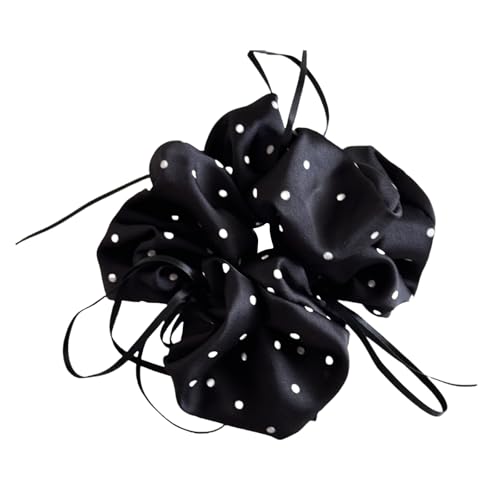 Elastische Runde Punkt Haarseil Bowknot Dekoration Kopfstück Mit Ballett Charme Design Schwarz Weiß Für Frauen Kinder Elegante Kopfbedeckung von SELVFZ