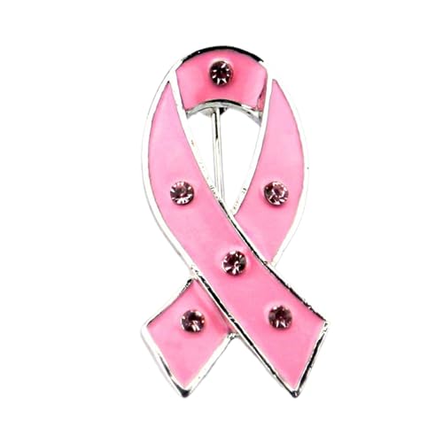 SELVFZ Elegante Band Brosche Pin Brustkrebs Bewusstsein Stift Gesundheitsbewusstsein Pins Legierung Corsage Ribbon Revers Pins von SELVFZ