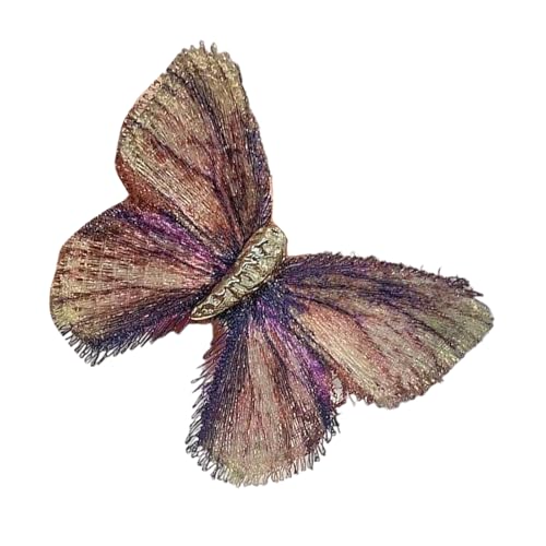 Elegante Gestickte Schmetterlingsbrosche Alte Stile Anklang Pin Legierung Schmuck Für Kleider Mode Corsage Accessoires Schalstift Accessoire von SELVFZ