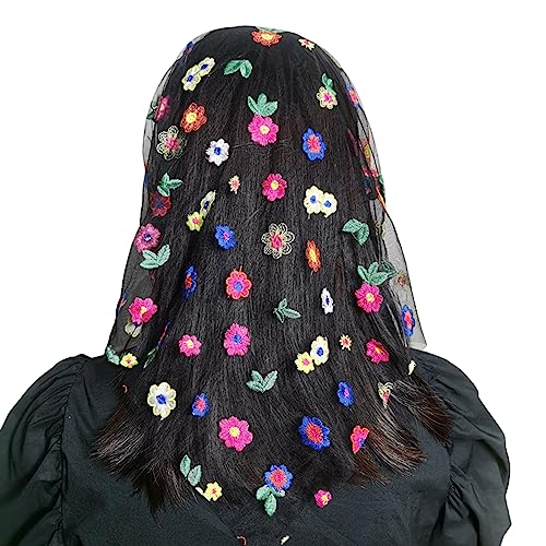 Elegante Kirchenschleiftemalz Spitze Schleier Stirnband Frauen Brautparty Kopfschmuck Kapelle Schleier Tüll Schal Kopfdecke Kopfdecke Kopfbedeckungen von SELVFZ