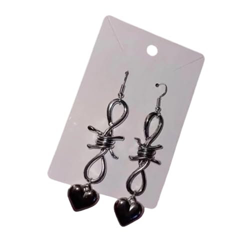 Elegante Kirschen Ohrringe Herz Drop Ohrring Fashion Statement Ohrringe Mode Kirschen Schmuck Perfekt Für Stilvolle Outfits Legierung von SELVFZ