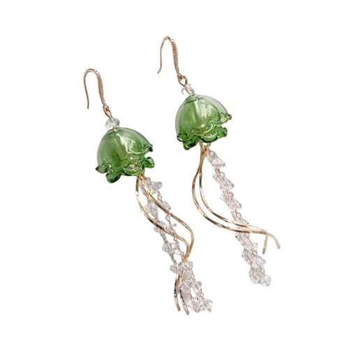 Elegante Quallen Inspirierte Tropfenohrringe Mit Benutzerfreundlichen Materialien Robuste Legierungskonstruktion Für Tägliche Verschleiß Einzigartiger Quallen Dangle Ohrringe von SELVFZ