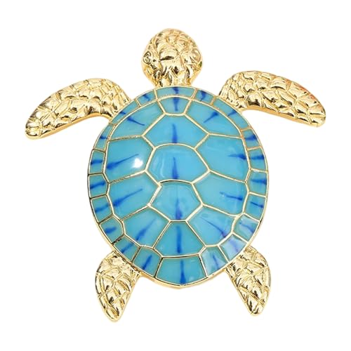 Elegante Schildkröte Brosche Rostbeständiges Finish Mehrzweck Accessoire Brustverzierung Für Formelle Freizeitkleidung Symbolischer Schildkrötenschmuck von SELVFZ
