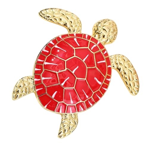 Elegante Schildkröte Brosche Rostbeständiges Finish Mehrzweck Accessoire Brustverzierung Für Formelle Freizeitkleidung Symbolischer Schildkrötenschmuck von SELVFZ