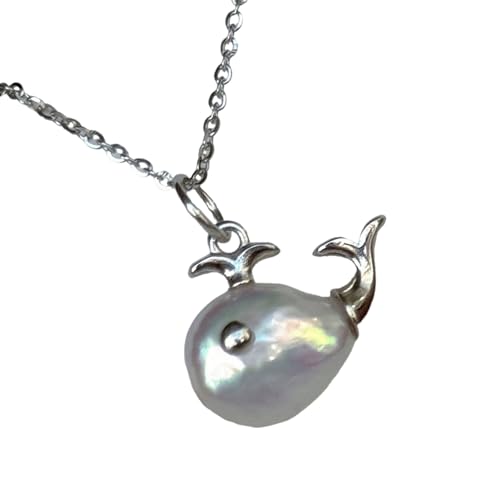 Elegante Waldesigns Schmuck Halskette In Robusten Legierungsmaterialien Als Nachdenkliche Geschenke Oder Personalisieren Styles Accessoire Wal Charme Halskette von SELVFZ