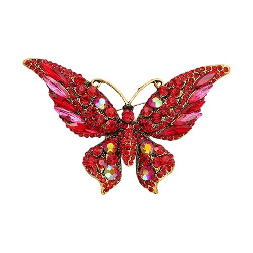Eleganter Schmetterlingsanlagen Pin Sturdy Legierung Basis Mit Stilvollem Schicht Vielseitigem Accessoire Für Bekleidungssäcke Hats Ornament Butterfly Brosche Brosche von SELVFZ