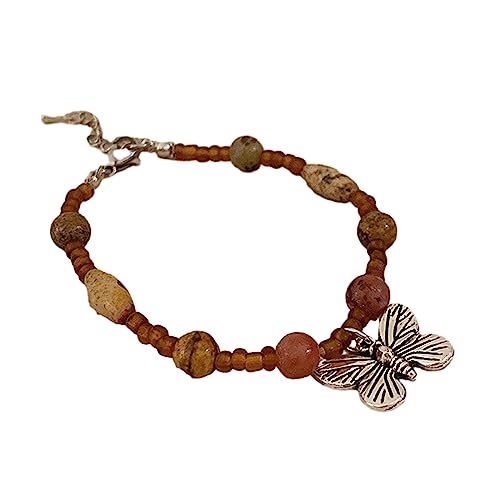 Elegantes Reisperlen Schmetterling Armband Armband Kaffee Farbe Runde Perlen Silber Schmetterling Handchain Armband Für Frauen Ethnisch Stil Böhmischer Armband Elegantes Reisperlen Schmetterling Armband Armband Kaffee Farbe Runde Perlen Silber Schmetterling Handchain Armband Für Frauen Ethnisch Stil Böhmischer Armband von SELVFZ