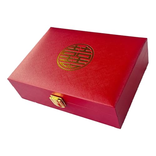 Engagement Hochzeit Schmuck Set Box Mit Fächern Eleganter Samthalter Für Brautzubehör Schmuckbehälter von SELVFZ