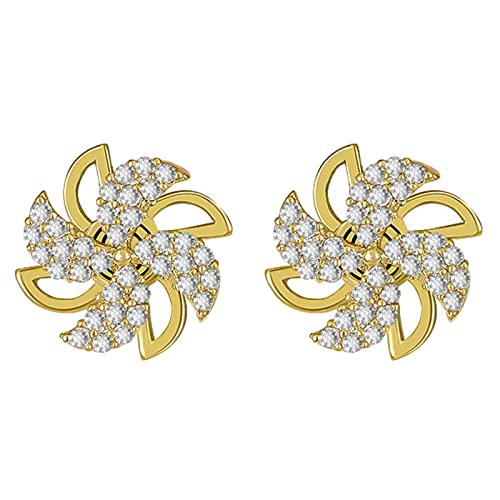 Exquisite Kristall Klobige Ohrringe Für Frauen Rotierende Windmühlenohrohrringe Piercing Ohrschstene Modeschmuck Exquisite Kristall Klobige Ohrringe Für Frauen Rotierende Windmühlenohrohrringe Piercing Ohrschstene Modeschmuck von SELVFZ