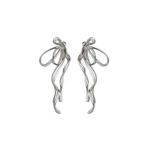Exquisite Übertriebene Große Bogenknotenohrringe Für Frauen Mode Unregelmäßige Metalllinie Bogenohrring Party Schmuckgeschenk von SELVFZ