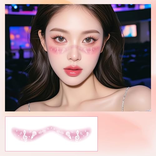 Face Temporär Tätowierte Gefälschte Tätowierte Aufkleber Für Musikfestival Make Up Raves Accessoires Wasserdichte Tätowierte Aufkleber von SELVFZ