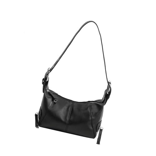 Frauen Bag PU Leder Unterarm Bag Trendy Handtasche Retro Achselhöhle Einkaufsdatierung Feste Farbe Schulter Frauen Achselfleisch Handtasche All Matching Schulter Unterarm von SELVFZ