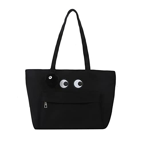 Frauen Cartoon Canvas Schulter Einkaufstaschen Wiederverwendbarer Lässiger Outdoor Party Tasche Weibliche Taschen Handtaschen Leinwand Umhängetasche Für Männer von SELVFZ