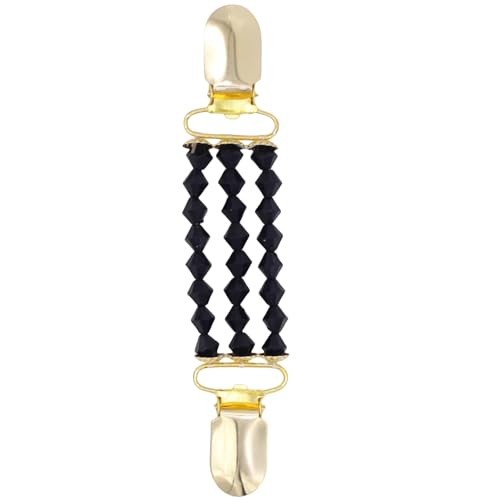 SELVFZ Frauen Dekorative Perlen Cardigan Clip Brosche Pin Pullover Schalhemd Kragen Clip Lady Accesories Eleganter Acrylclip von SELVFZ