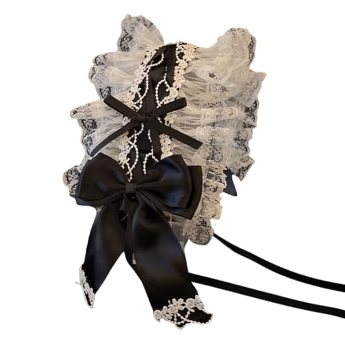 Frauen Gekräuselte Spitze Bowknot Kopfschmuck Cosplay Haarzubehör Für Mädchen Mädchen Süßes Stirnband Süßes Haar Accessoires Japanische Mode Haarstück von SELVFZ