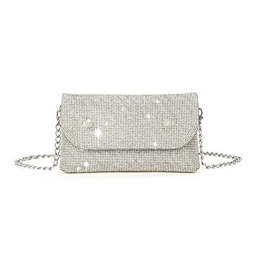 Frauen Handtasche Glitzer Abendbeutel Party Brautkupplung Abschlussball Hochzeitsbecher Schulter Crossbody Taschen Abnehmbarer Kettenabend Clutch Tasche Rot von SELVFZ
