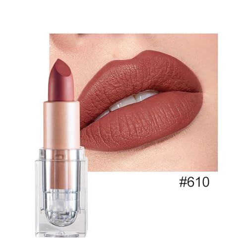 Frauen Make Up Lipgloss Mit Feuchtigkeitsdurchmesser Wasserdichtem Mattem Samt Glänzend Lippenstift Langlebige Nicht Stick Tasse Kosmetik Für Mädchen Lip Gloss von SELVFZ