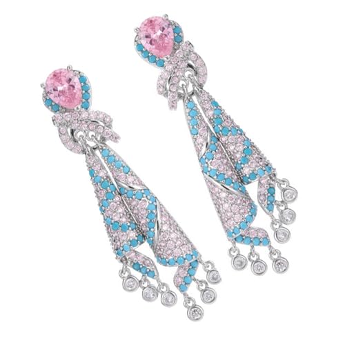 Frauen Ohrringe Farbenfrohe Ribbon Form Ohrringe Bequeme Einzigartige Legierungstextur Geeignet Für Langfristige Kleidung Modische Frauen Schmuck von SELVFZ