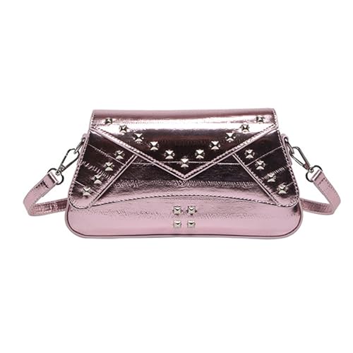 Frauen Tasche PU Lederumhängende Tasche Koreanische Stile Crossbody Stylish Besetzt Geldbörse Einkaufsboten Mode Crossbody Für Frauen Koreanische Stile Schulter Lässig Unterarm von SELVFZ