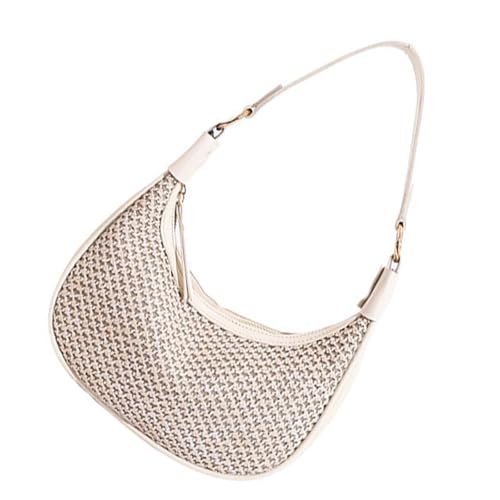 Frauen Umhängetasche Einfache Knödel Bag Retro Boten Damen Achselhöhle Gewebter Crossbody Für Tägliche Frauen Crossbody Stroh Gewebtes Schulter Damen Casual Messenger von SELVFZ