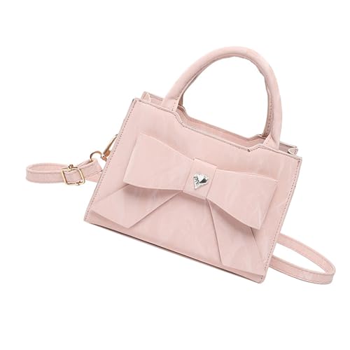 Frauen Umhängetasche Stilvolle Top Tasche Stilvoller Crossbody Dating PU Leder Handtasche Einfache Messenger Schöne Bogenknotenschulter Für Frauen Dating Simple Crossbody Handtasche von SELVFZ