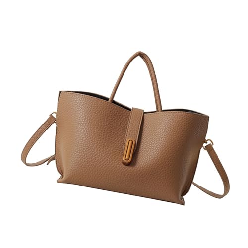 Frauen Umhängetasche Trendige Handtasche Feste Farbschaufel Tasche Einfache Messenger Korean Styles Crossbody Für Tägliche Frauen Koreanische Stile Schulterminderer Farbschürze Eimer von SELVFZ