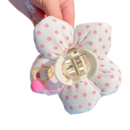 Gepolsterte Blumenhaarclip Für Feine Frauen Girls Nonsilip Stoff Haargräse Tägliche Styling Accessoires Starker Blumenklauenclip von SELVFZ