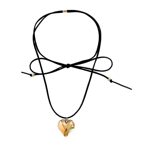 Gold Silber Love Heart Halskette Frauen Temperament Nische Rotes Trottel Kette Kettenstudent Verstellbarer Kettenschmuck Gold Silber Love Heart Halskette Frauen Temperament Nische Rotes Trottel Kette Kettenstudent Verstellbarer Kettenschmuck von SELVFZ