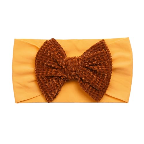 Haarzubehör Baby Bowknot Stirnband Weich Elastische KNotted Kopfbedecke Breite Band Haarbänder Stirnbänder Kopfhackbänder Haarbänder von SELVFZ