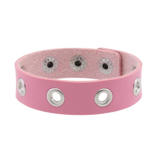 Handgefertigtes Armband Lederarmband Gothisches Handgelenk Accessoire Stilvolle Tägliche Kleidung Leder Textur Für Man Punk Rock Vorhanden von SELVFZ