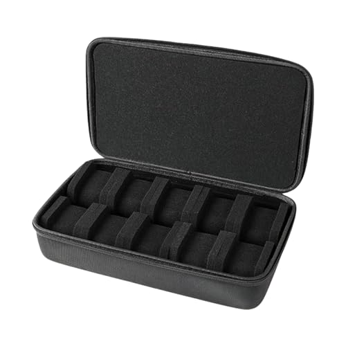 Herren Reise Uhrenhalter Mit 10 Fächern Stabil Robuste Reißverschluss Armbanduhr Beutel Für Einen Sicheren Aufbewahrung Täglich von SELVFZ