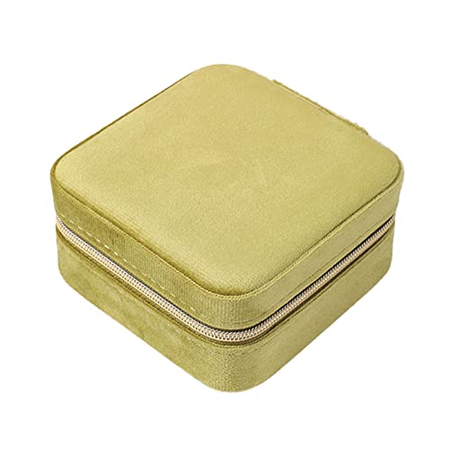 High End Square Reißverschluss Stil Juwelierbox Reise Tragbarer Samt Schmuck Aufbewahrungstasche Armband Ohrringe Juwelier Ohrring Storage Box Für Mädchen von SELVFZ