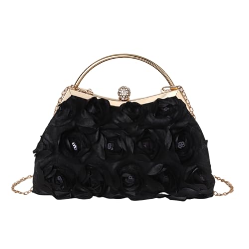 Hochzeits Und Party Geldbörse Mit Rose Decoration Designs Abend Handtasche Umhängetaschen Dinnertaschen Für Mode Frauen Stilvolle Frauenbeutel von SELVFZ
