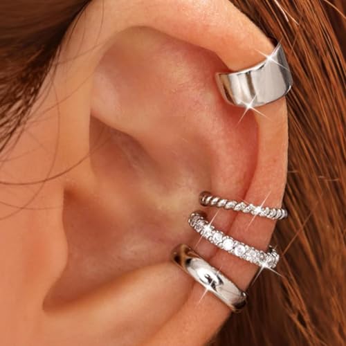 Hypoallergenen Ohrmanschettenohrringe Clip Auf Designs 14K Gold Plattiert Verstellbar Frauen Schmuckzubehör Einstellbarer Clip An Knorpelohrringen von SELVFZ