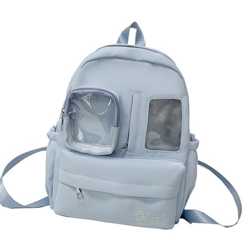 ITabag Rucksack Schöne Pin Display Rucksackhandtaschen Mit Einsätzen Itabag Daypack Reisetaschen Für Frauen Männer Transparente Daypack Reisetaschen von SELVFZ