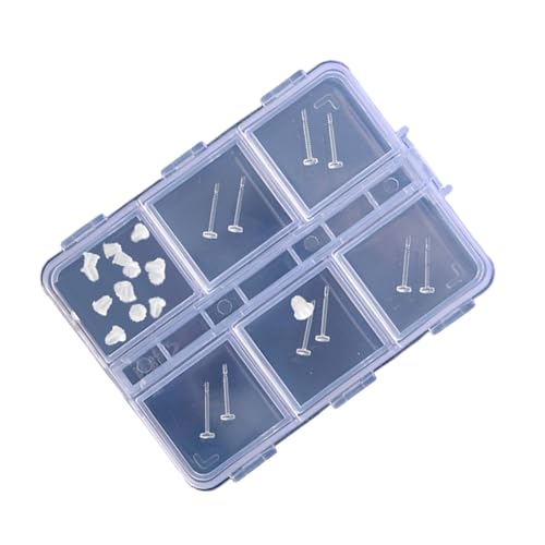 Klare Plastikohrringe Set Für Empfindliche Haut Bequeme Passform Mit Pilzkopf Rücken Perfekt Für Den Ganzen Tägigen Ohrringen Set Multi Stil von SELVFZ