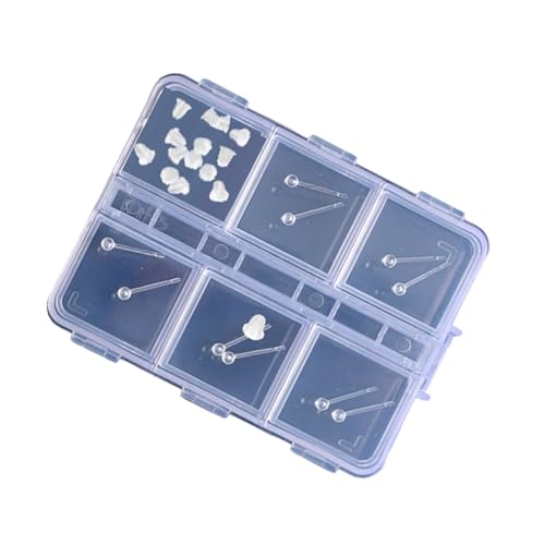 Klare Plastikohrringe Set Für Empfindliche Haut Bequeme Passform Mit Pilzkopf Rücken Perfekt Für Den Ganzen Tägigen Ohrringen Set Multi Stil von SELVFZ