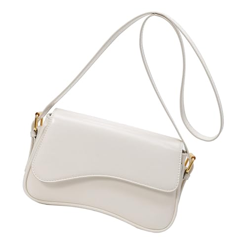 Kleine Messengertasche Für Frauen Retro Handtasche PU Leder Crossbody Geldbeutel Einfacher Pendlertasche Trendige Schulter PU Leder Crossbody Für Frauen Kleine Schulter Einfache Handtasche Geldbörse von SELVFZ
