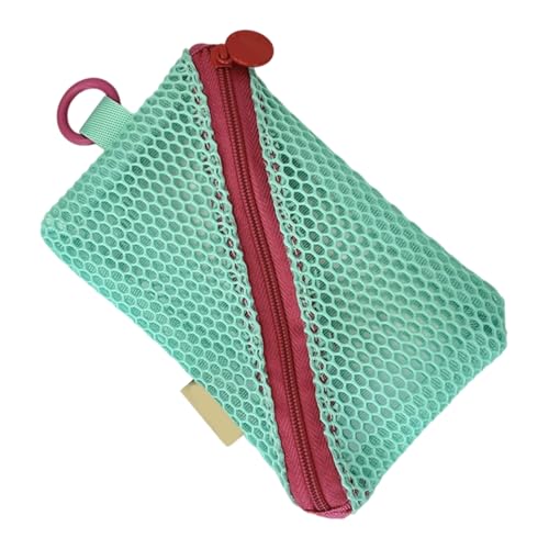 SELVFZ Kleine Reißverschlüsse Mesh Make Up Beutel Reisen Toilettenbeutel Für Frauen Tragbare Kosmetikkoffer Mehrzweck Aufbewahrungsbeutel Klarer Mesh Speicher von SELVFZ