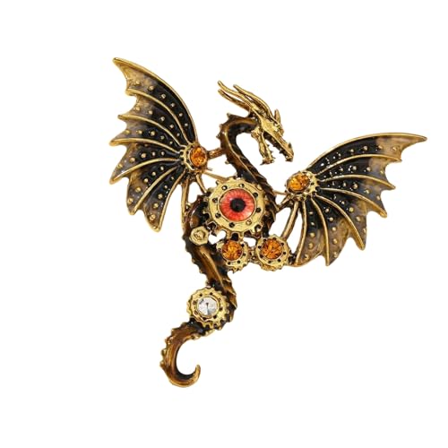 Komplizierte Dragon Designs Brosche Zeit Verwenden Legierungsschmuck Personalisieren Für Geburtstage Und Besonderer Event Dragon Form Pin Juwely von SELVFZ